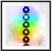 Chakra Eneregieelemente Passepartout Quadratisch 70x70