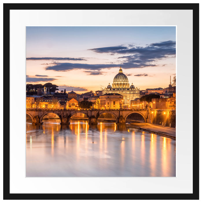 der Basilika St. Peter in Rom Passepartout Quadratisch 55x55