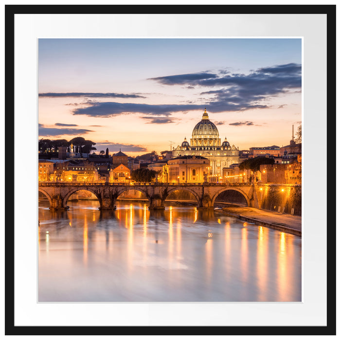 der Basilika St. Peter in Rom Passepartout Quadratisch 70x70