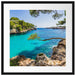 Mallorca Bay Cove Passepartout Quadratisch 55x55