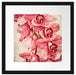 Rosane Orchideenblüten Passepartout Quadratisch 40x40