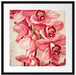 Rosane Orchideenblüten Passepartout Quadratisch 55x55