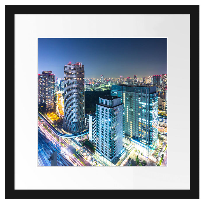 Moderne Architektur in Tokio Passepartout Quadratisch 40x40