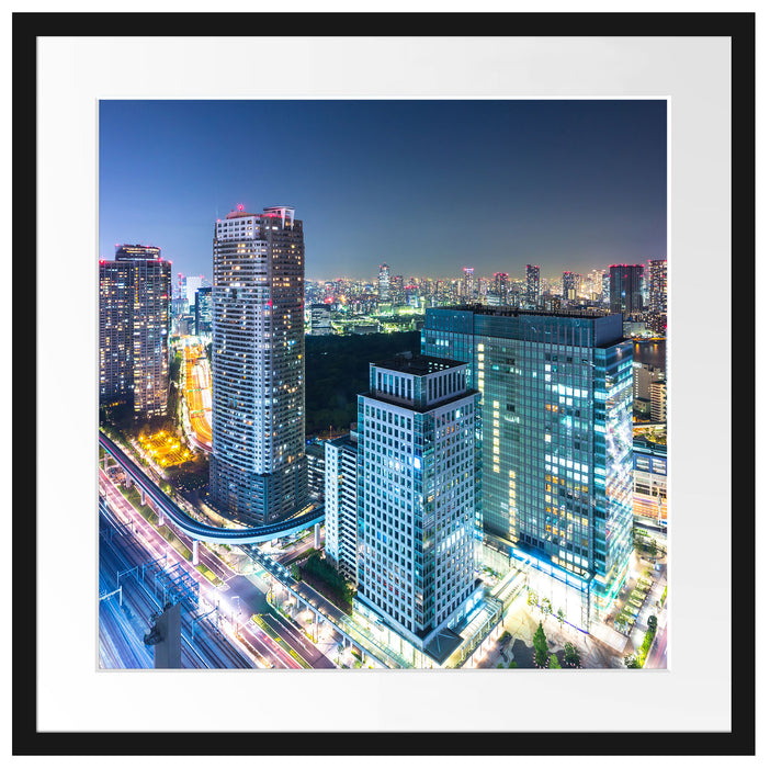 Moderne Architektur in Tokio Passepartout Quadratisch 55x55