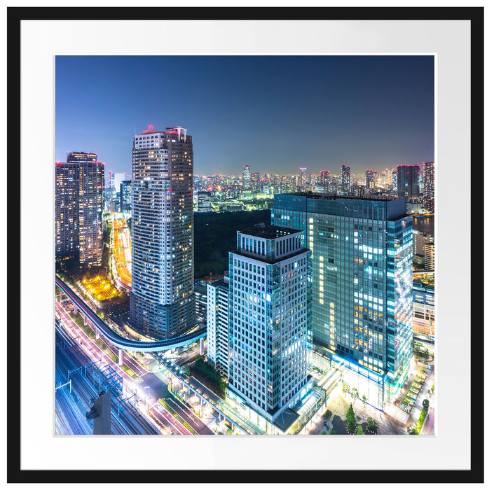 Moderne Architektur in Tokio Passepartout Quadratisch 70x70