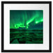Polarlicht am Himmel Passepartout Quadratisch 40x40