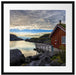 Sonnenaufgang am Fjord Norwegens Passepartout Quadratisch 55x55