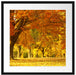 schöne Herbstlandschaft Passepartout Quadratisch 55x55