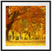 schöne Herbstlandschaft Passepartout Quadratisch 70x70