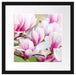 feine rosa farbende Blüte Passepartout Quadratisch 40x40