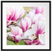 feine rosa farbende Blüte Passepartout Quadratisch 55x55