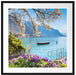 Genfer See im Sonnenschein Passepartout Quadratisch 70x70