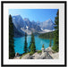 Moraine Lake kanadische Berge Passepartout Quadratisch 55x55