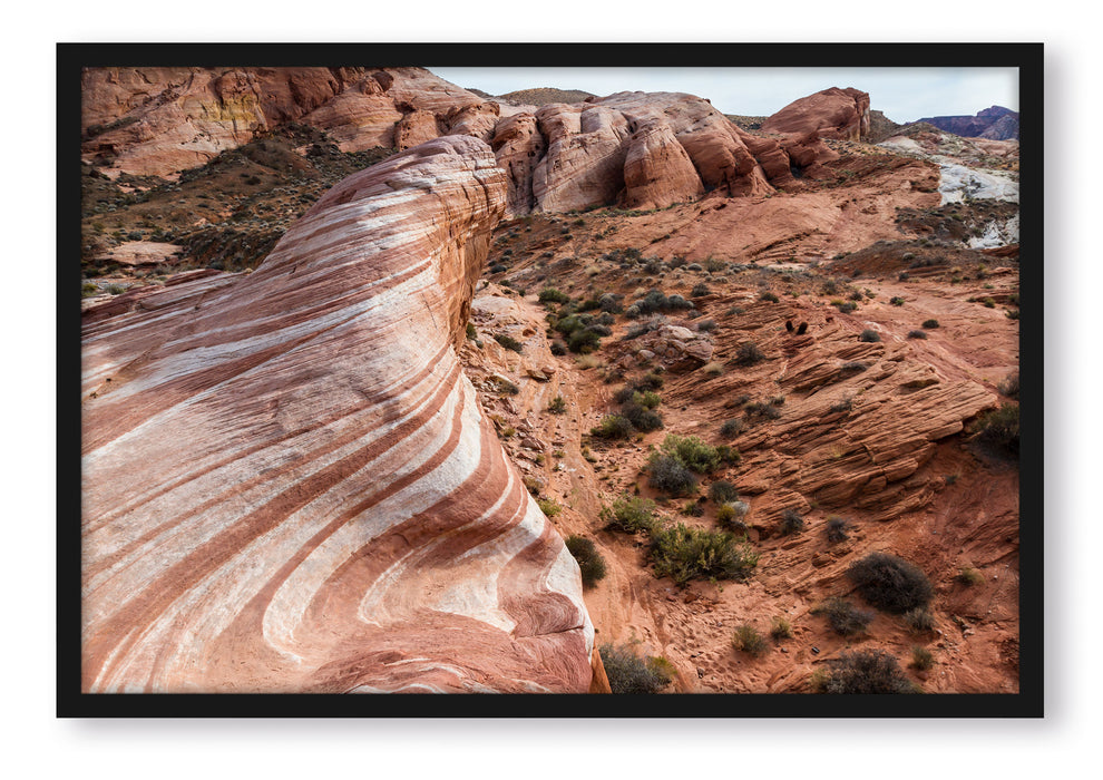 Pixxprint Atemberaubender Grand Canyon, Poster mit Bilderrahmen