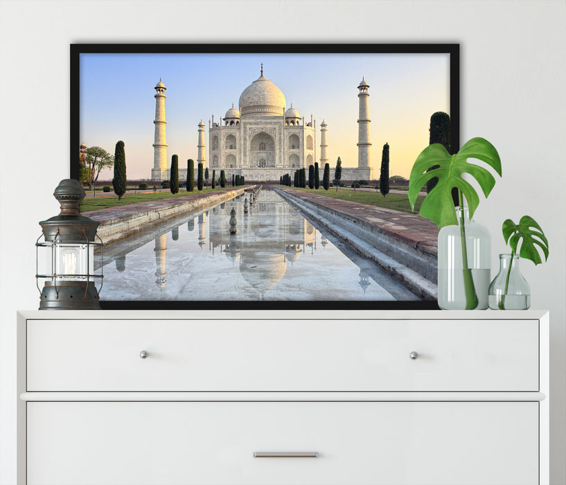 Taj Mahal, Poster mit Bilderrahmen