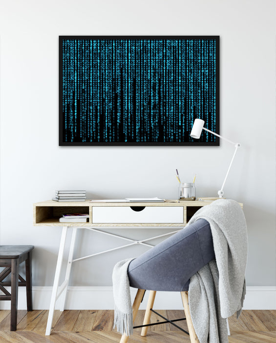 Matrix, Poster mit Bilderrahmen