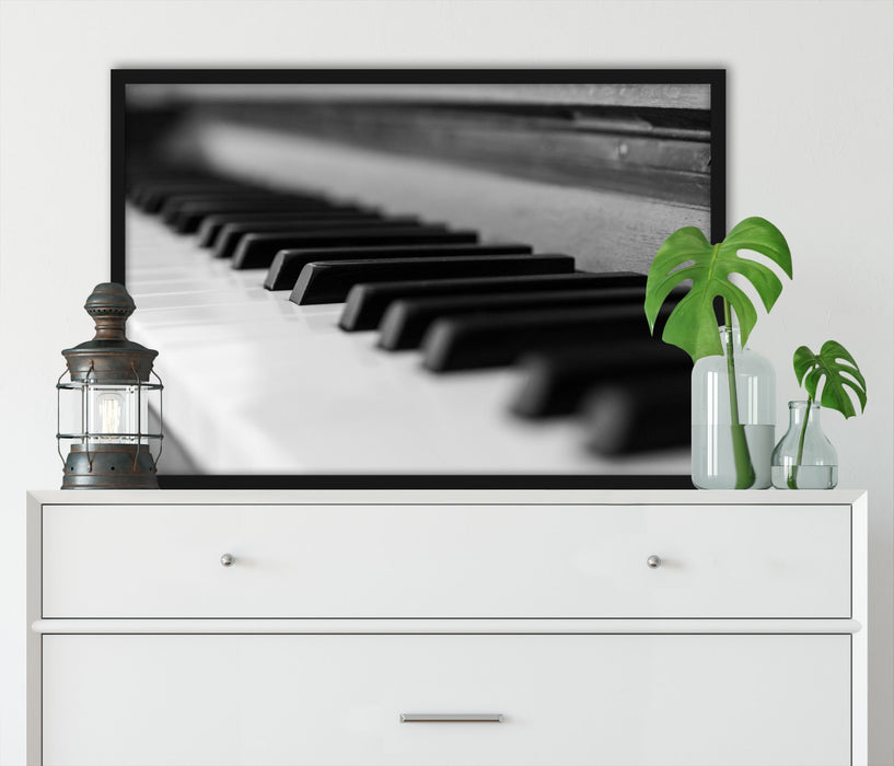 Elegantes Klavier, Poster mit Bilderrahmen