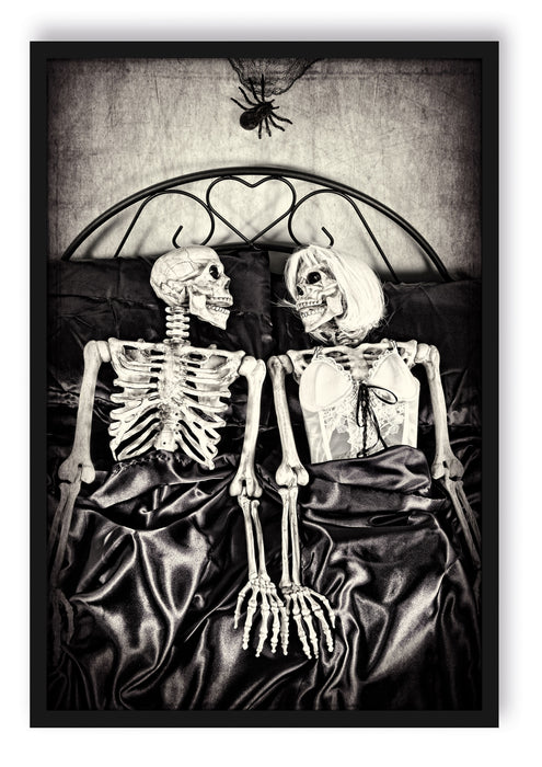 Horror Paar, Poster mit Bilderrahmen