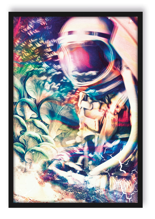 Pixxprint Space trippin, Poster mit Bilderrahmen