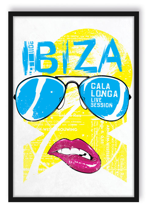 Pixxprint Ibiza light, Poster mit Bilderrahmen