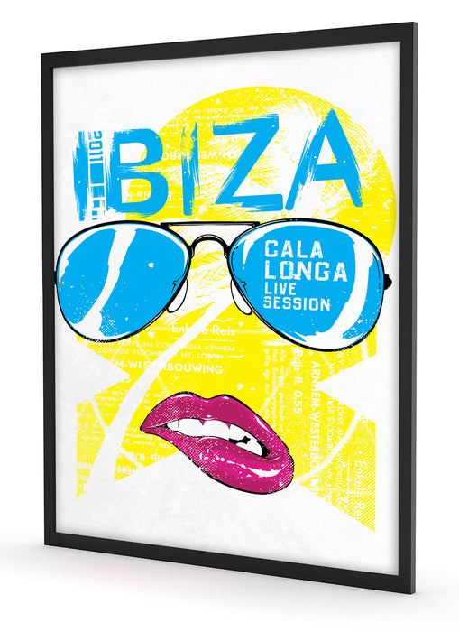 Ibiza light, Poster mit Bilderrahmen