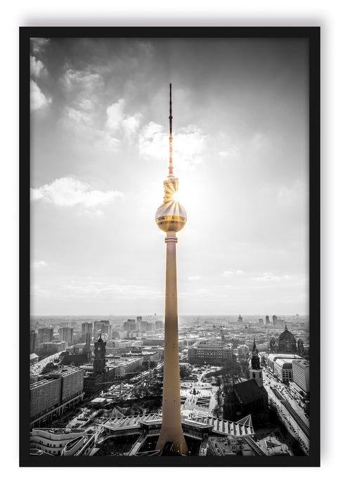 Berliner Fernsehturm, Poster mit Bilderrahmen