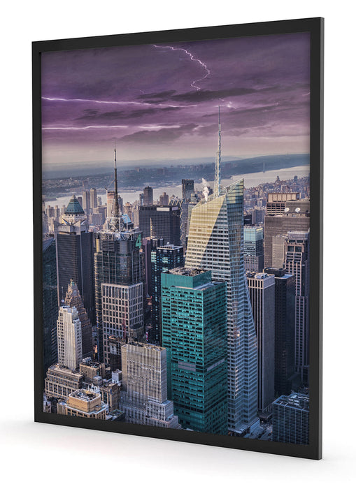 Skyline New York, Poster mit Bilderrahmen