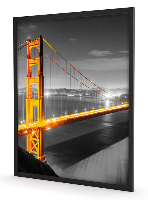 riesige Golden Gate Bridge, Poster mit Bilderrahmen