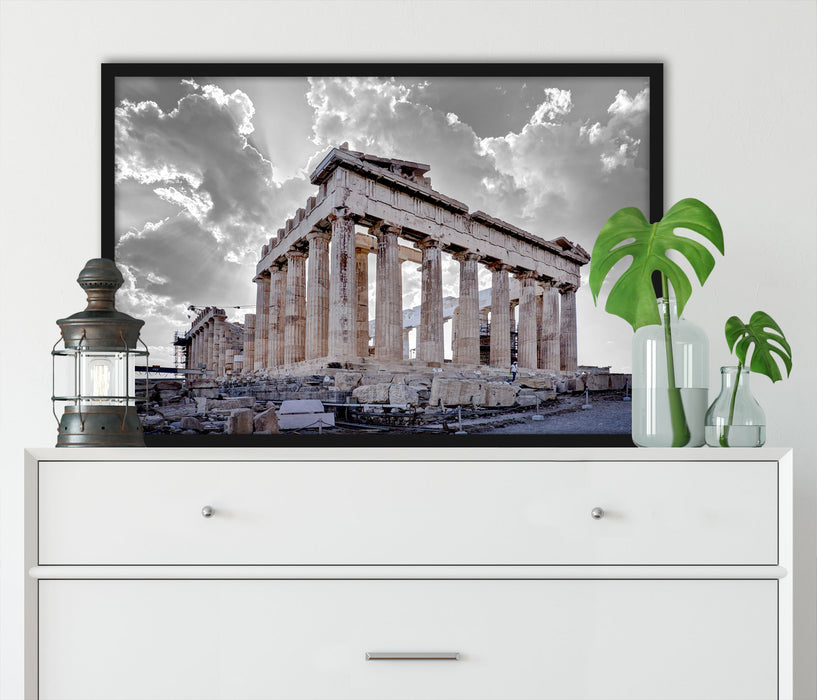 Propyläe von Akropolis in Athen, Poster mit Bilderrahmen
