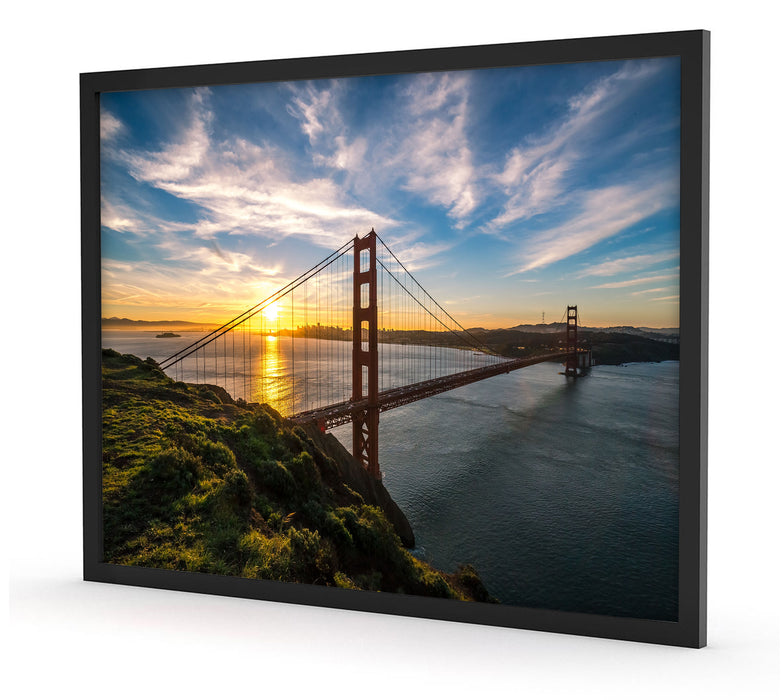 Golden Gate Bridge, Poster mit Bilderrahmen