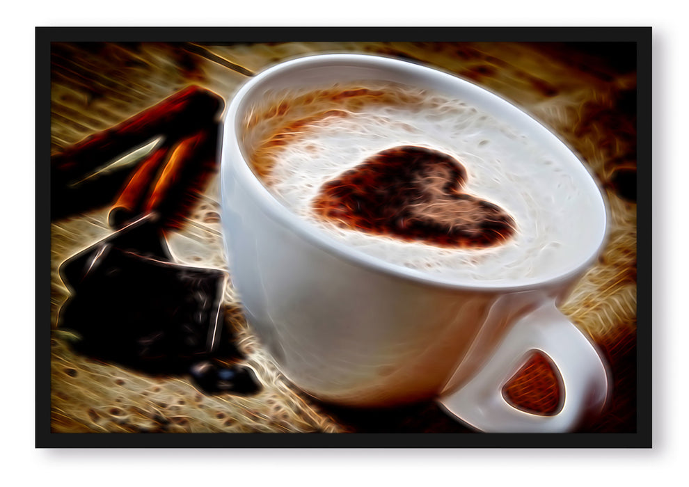 Pixxprint Kaffeetasse, Poster mit Bilderrahmen