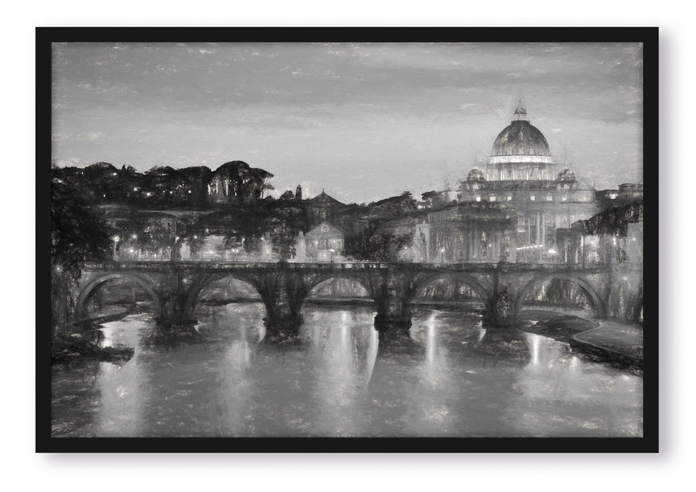Vatikan in Rom, Poster mit Bilderrahmen