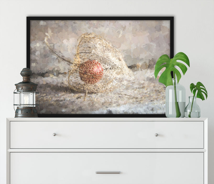 Physalis, Poster mit Bilderrahmen