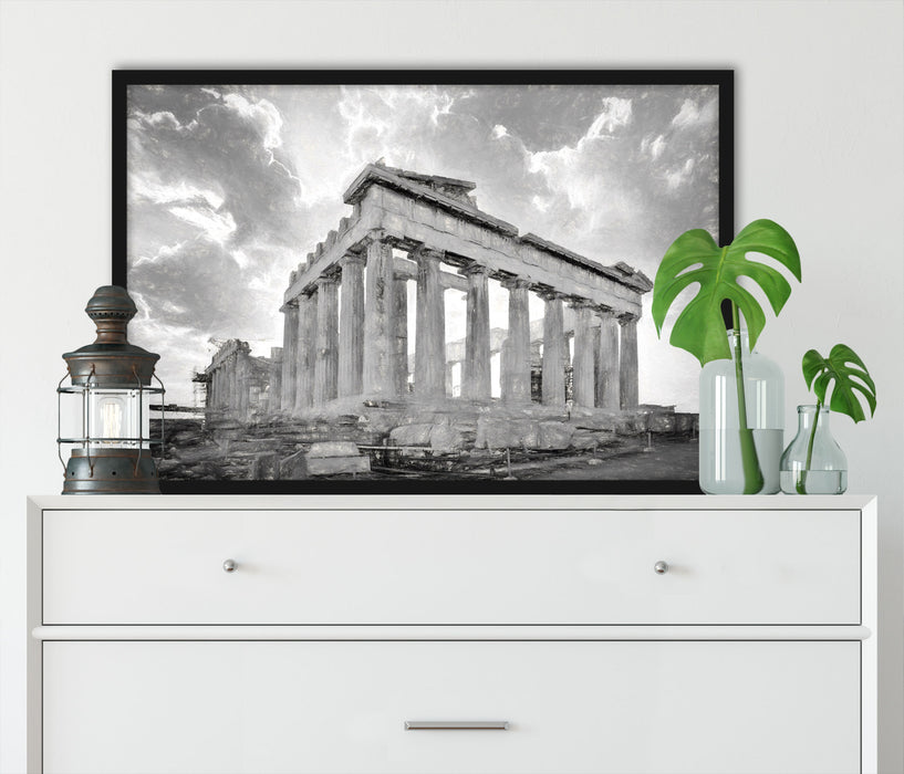 Akropolis in Athen, Poster mit Bilderrahmen