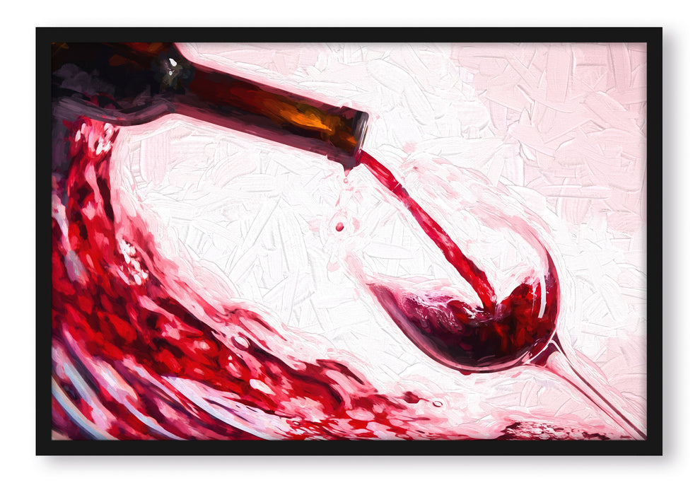 Pixxprint Wein, Poster mit Bilderrahmen