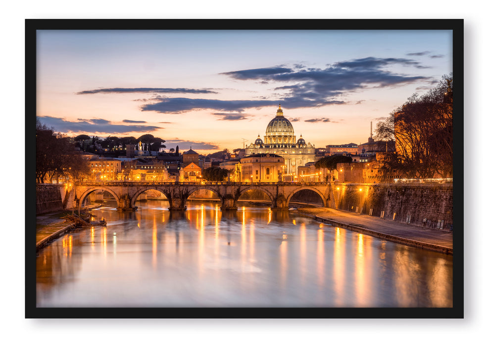 der Basilika St. Peter in Rom, Poster mit Bilderrahmen