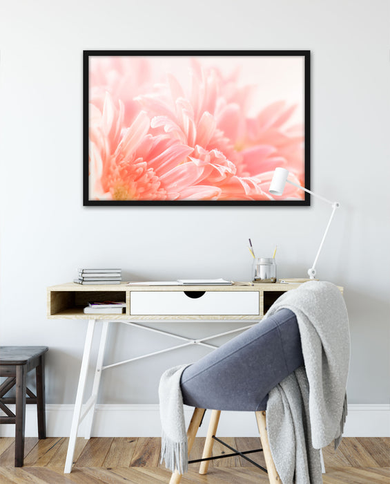 Gerbera Blume, Poster mit Bilderrahmen