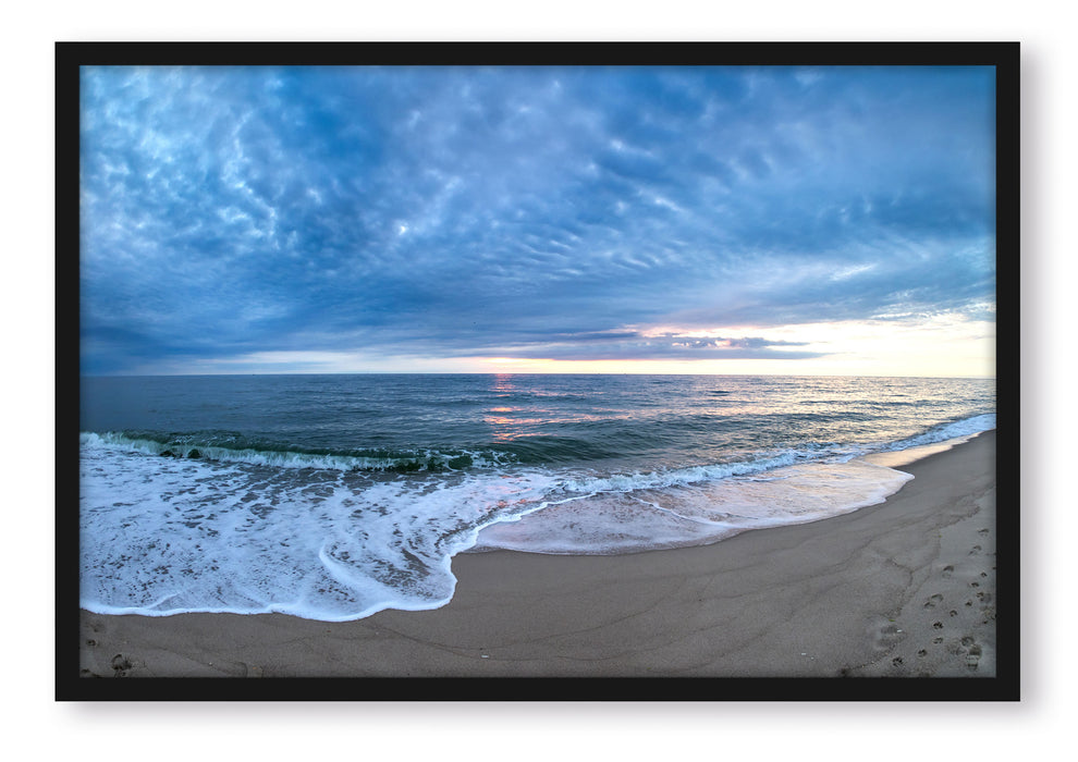 Pixxprint Strandufer, Poster mit Bilderrahmen