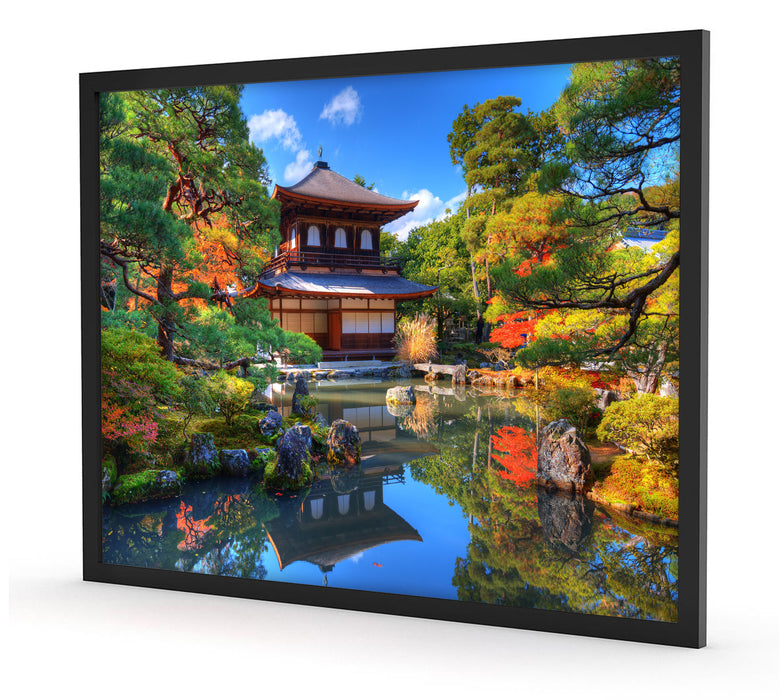 Ginkaku-ji-Tempel in Kyoto, Poster mit Bilderrahmen