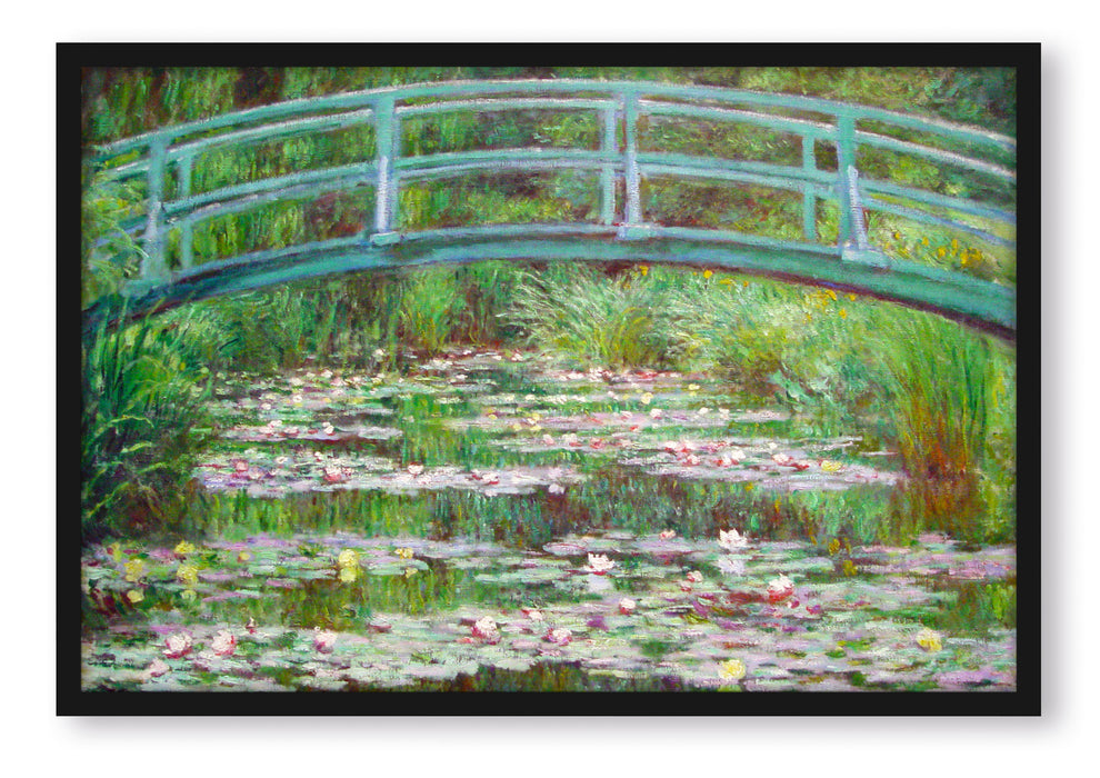 Claude Monet - japanische Brücke über den Seerosenteich I, Poster mit Bilderrahmen