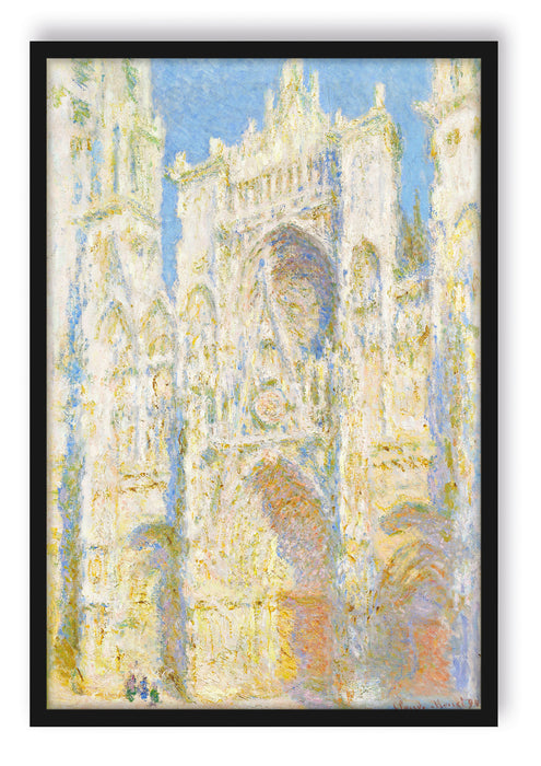Pixxprint Claude Monet - Kathedrale von Rouen I, Poster mit Bilderrahmen