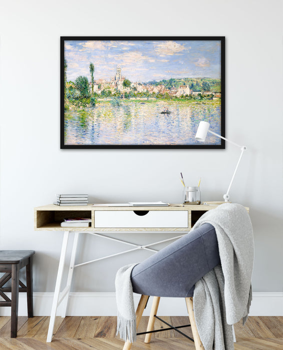 Claude Monet - Vétheuil im Sommer, Poster mit Bilderrahmen