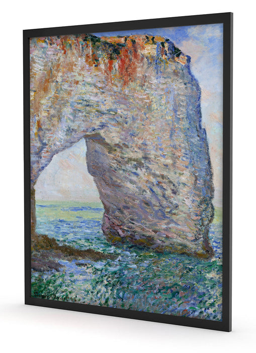 Claude Monet - Die Manneporte bei Étretat, Poster mit Bilderrahmen