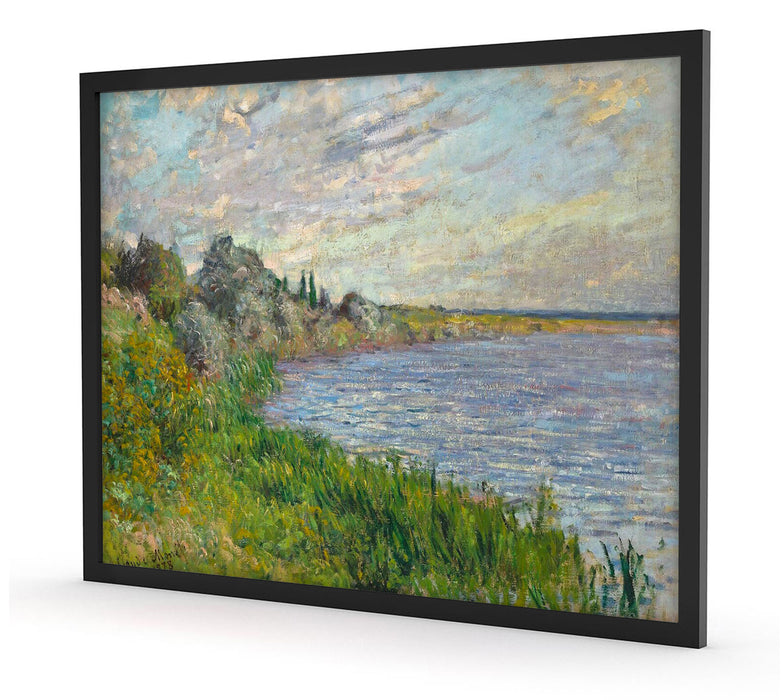 Claude Monet - Die Seine bei Vétheuil, Poster mit Bilderrahmen