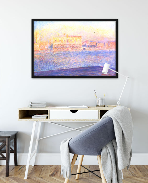 Claude Monet - Blick von Santa Maria Maggiore, Poster mit Bilderrahmen