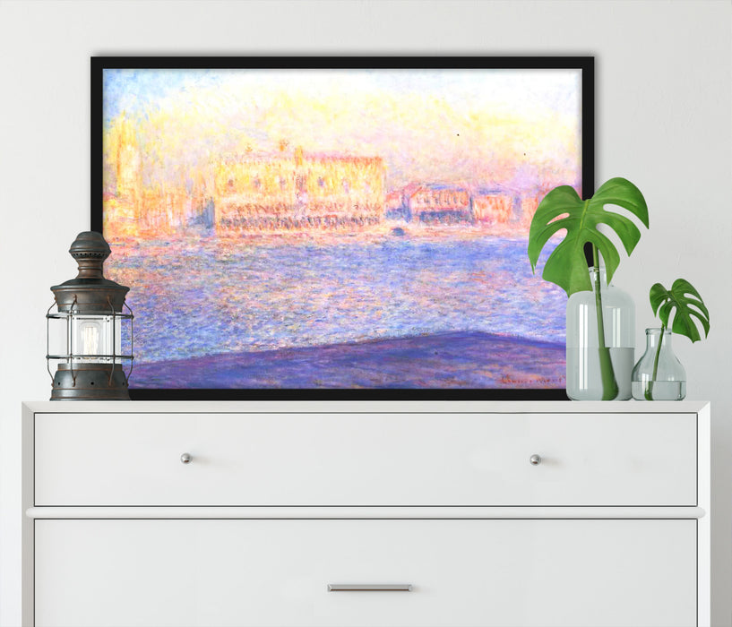 Claude Monet - Blick von Santa Maria Maggiore, Poster mit Bilderrahmen