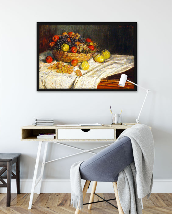 Claude Monet - fuit, Poster mit Bilderrahmen