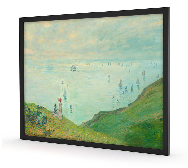 Claude Monet - Klippen bei Pourville, Poster mit Bilderrahmen
