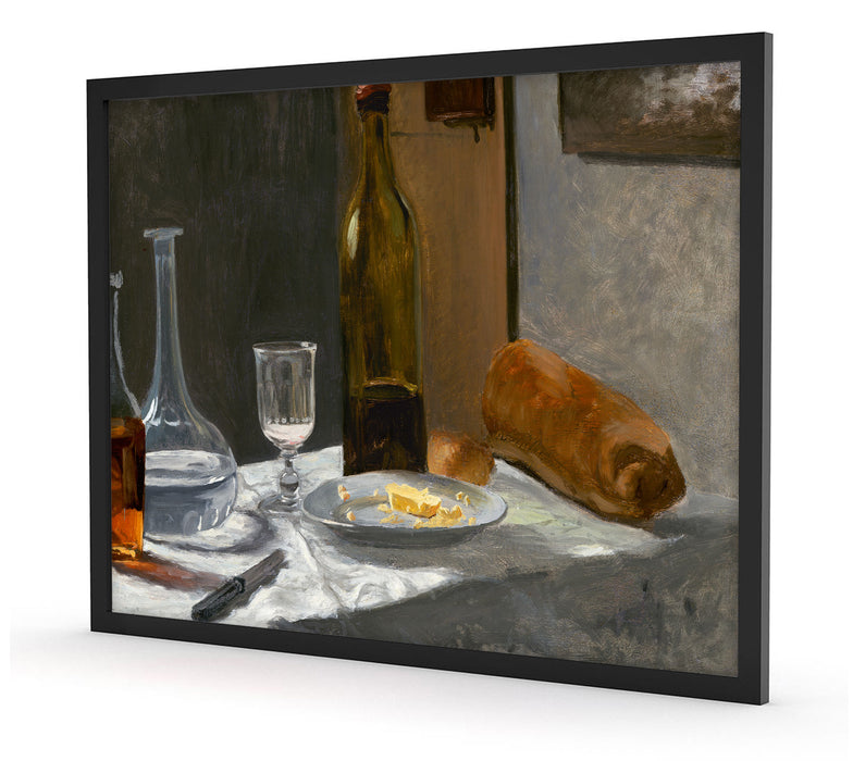 Claude Monet - Stillleben mit Flasche, Poster mit Bilderrahmen