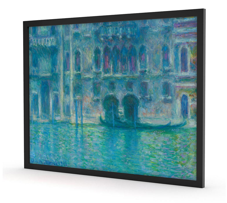 Claude Monet - Palazzo da Mula in Venedig, Poster mit Bilderrahmen
